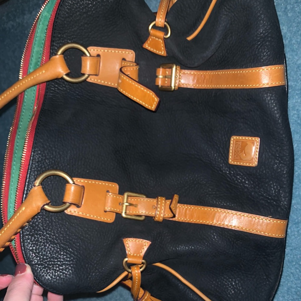 Black Suede Dooney & Bourke Bag